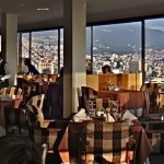 Vista desde el restarurante del Hotel Quito