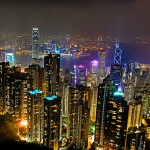 Vista de Hong Kong desde el Puerto Victoria