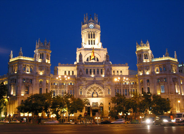Palacio de Comunicaciones en Madrid