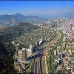 Vista Aerea de Santiago de Chile