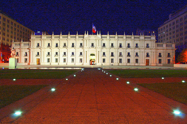 Palacio de la Moneda  en Santiago de Chile